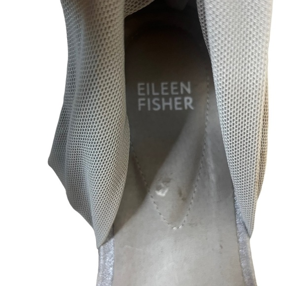 EILEEN FISHER Zoe Metallic Leather and Mesh Espadrille - Picture 8 of 11